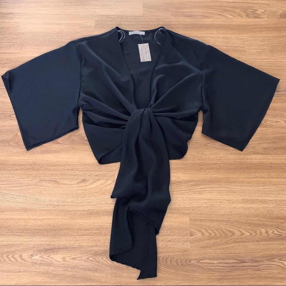 Tie-Front Kimono Top